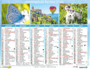 Calendrier du Facteur 2026 | Almanach mural Animaux & Paysages du Monde - Chaton, montagne et plage tropicale édition 2026