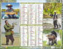 Calendrier du Facteur 2026 | Almanach mural Chasse & Pêche - Chasse au canard, pêcheur et bateau de pêche édition 2026