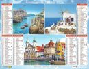 Calendrier du Facteur 2026 | Almanach mural Escapade Européenne - Venise, Porto et îles Lofoten édition 2026