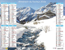 Calendrier du Facteur 2026 | Almanach mural Montagne & Nature - chalet enneigé à Pralognan-la-Vanoise en Savoie édition 2026
