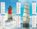 Calendrier du Facteur 2026 | Almanach mural Phares & Voiliers - édition maritime 2026 authentique